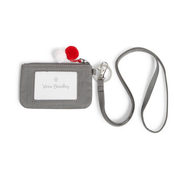 🆕 Vera Bradley Peanuts Zip ID Lanyard in Snoopy and Woodstock Sled - Picture 5 of 5